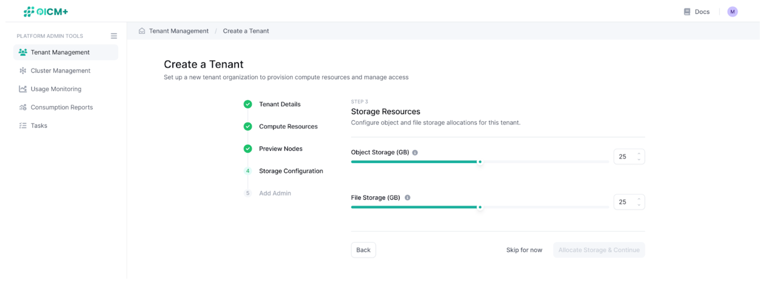 Storage Resources