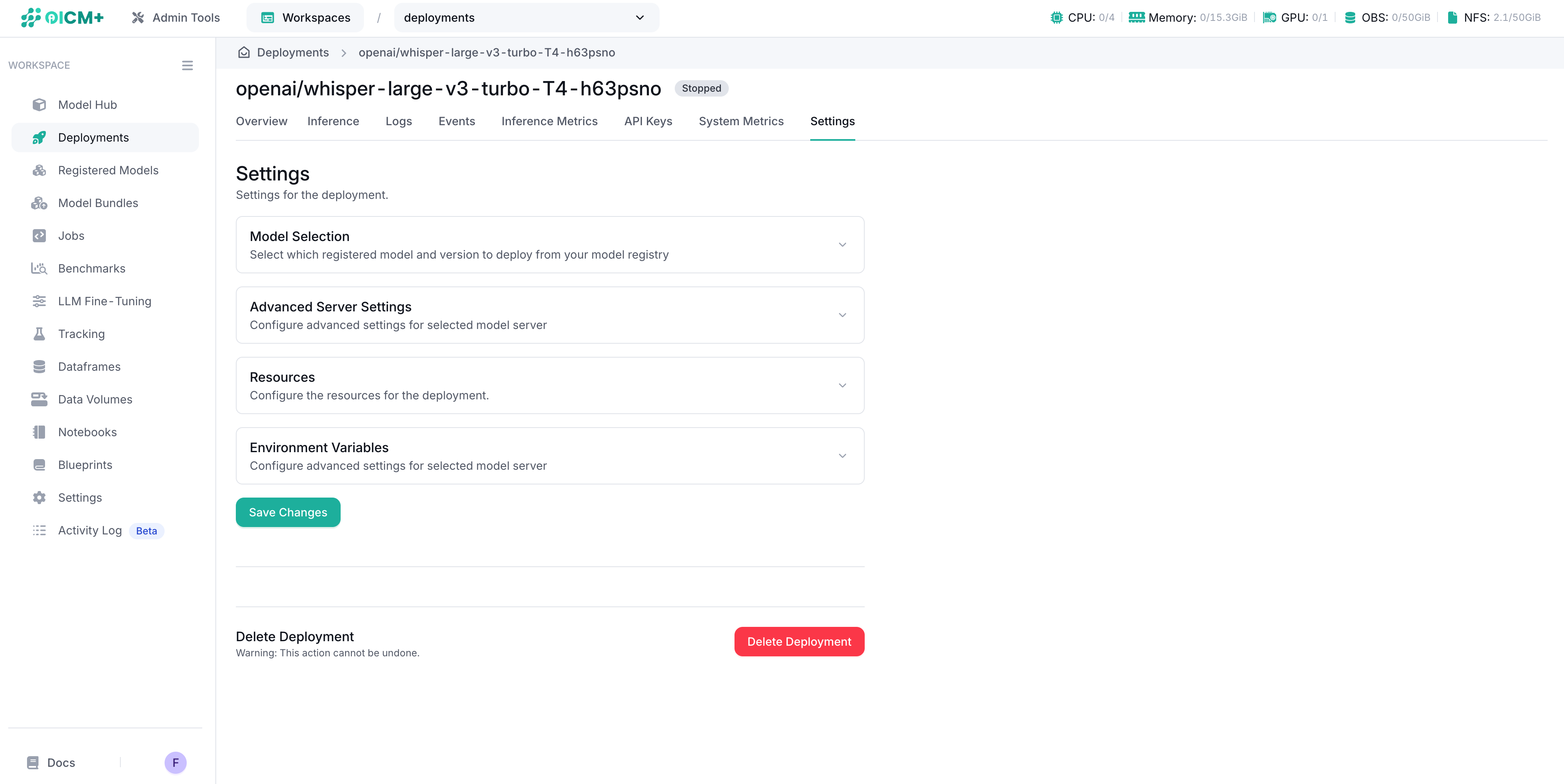 Deployment Management