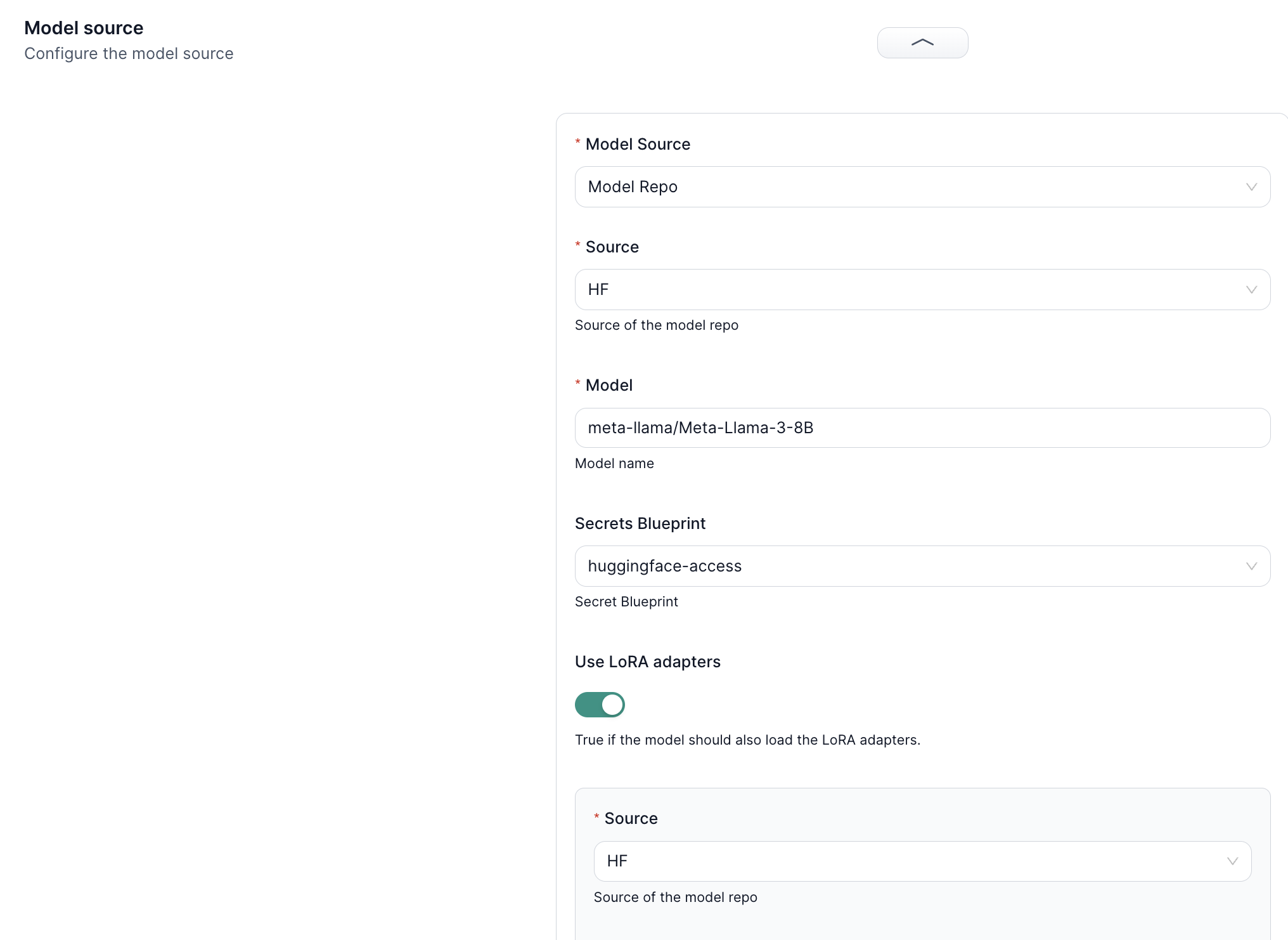 LoRA in Deployment Configurations