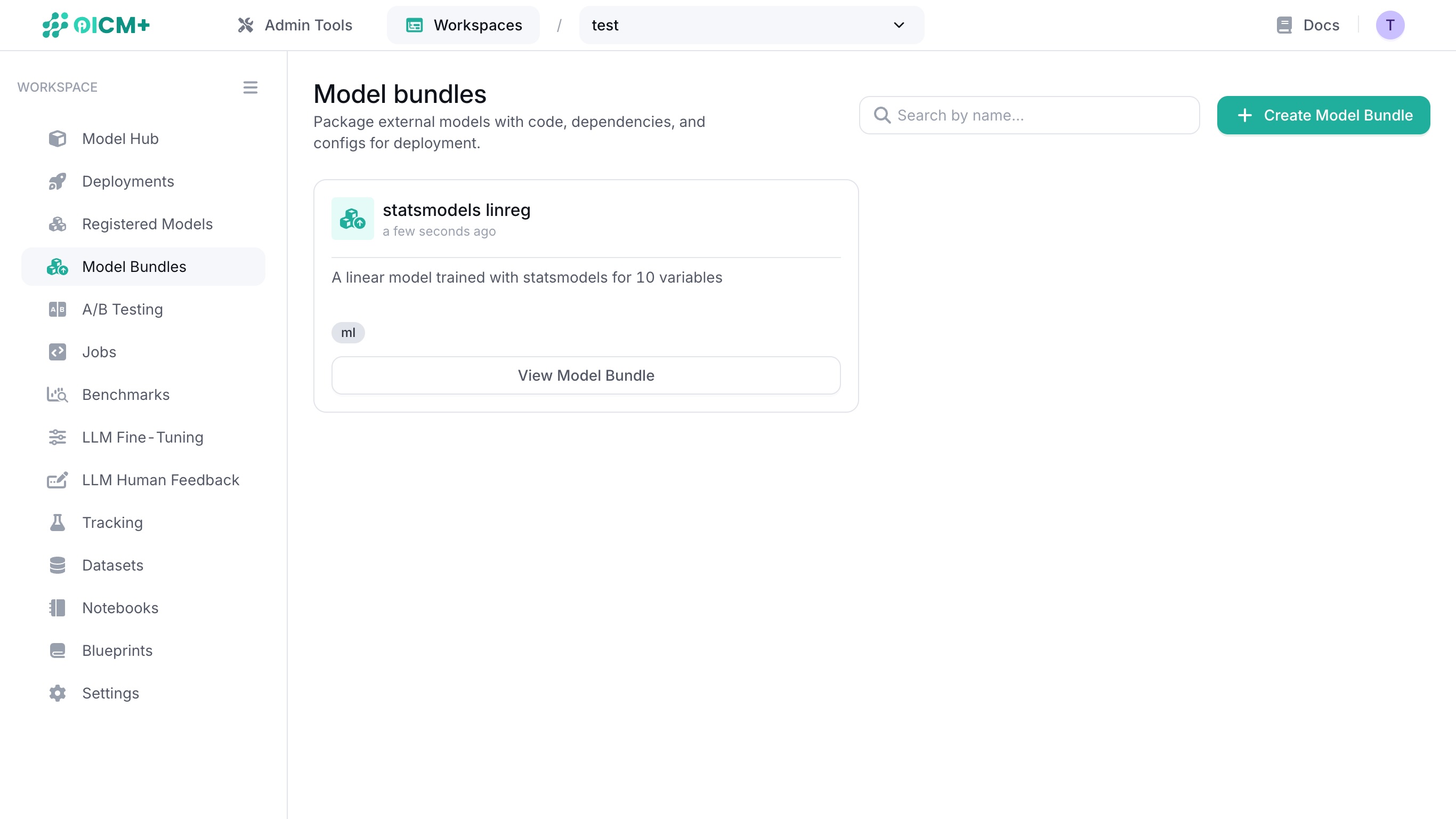 Model Bundles with existing bundles