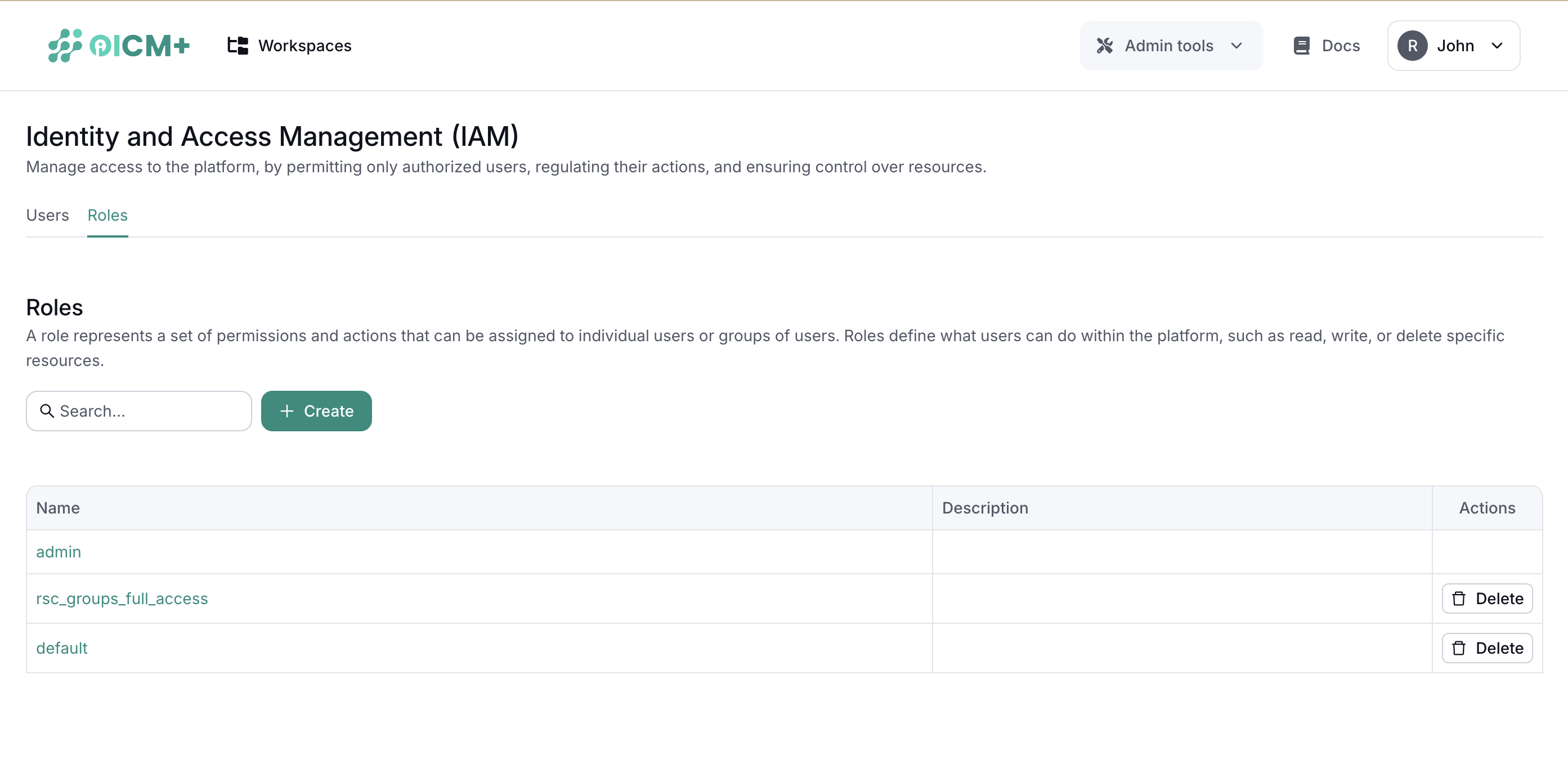 Roles Management