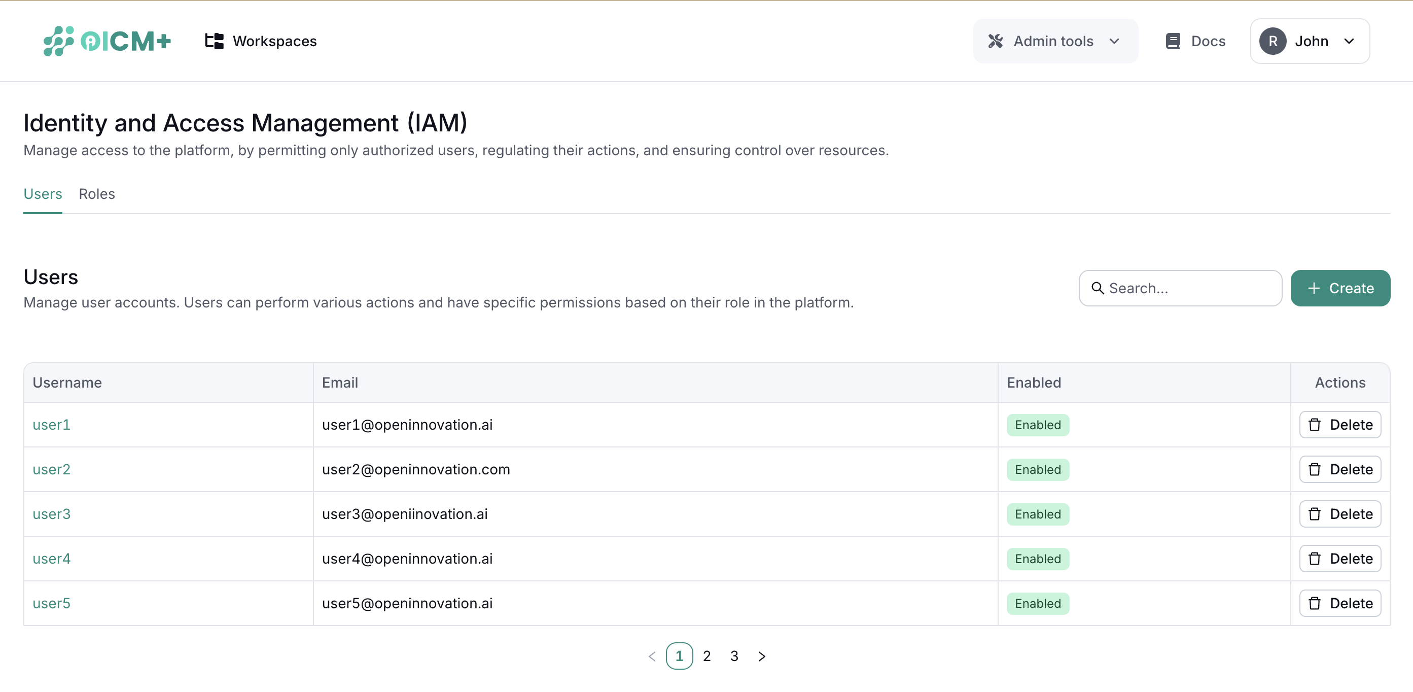 Users Management