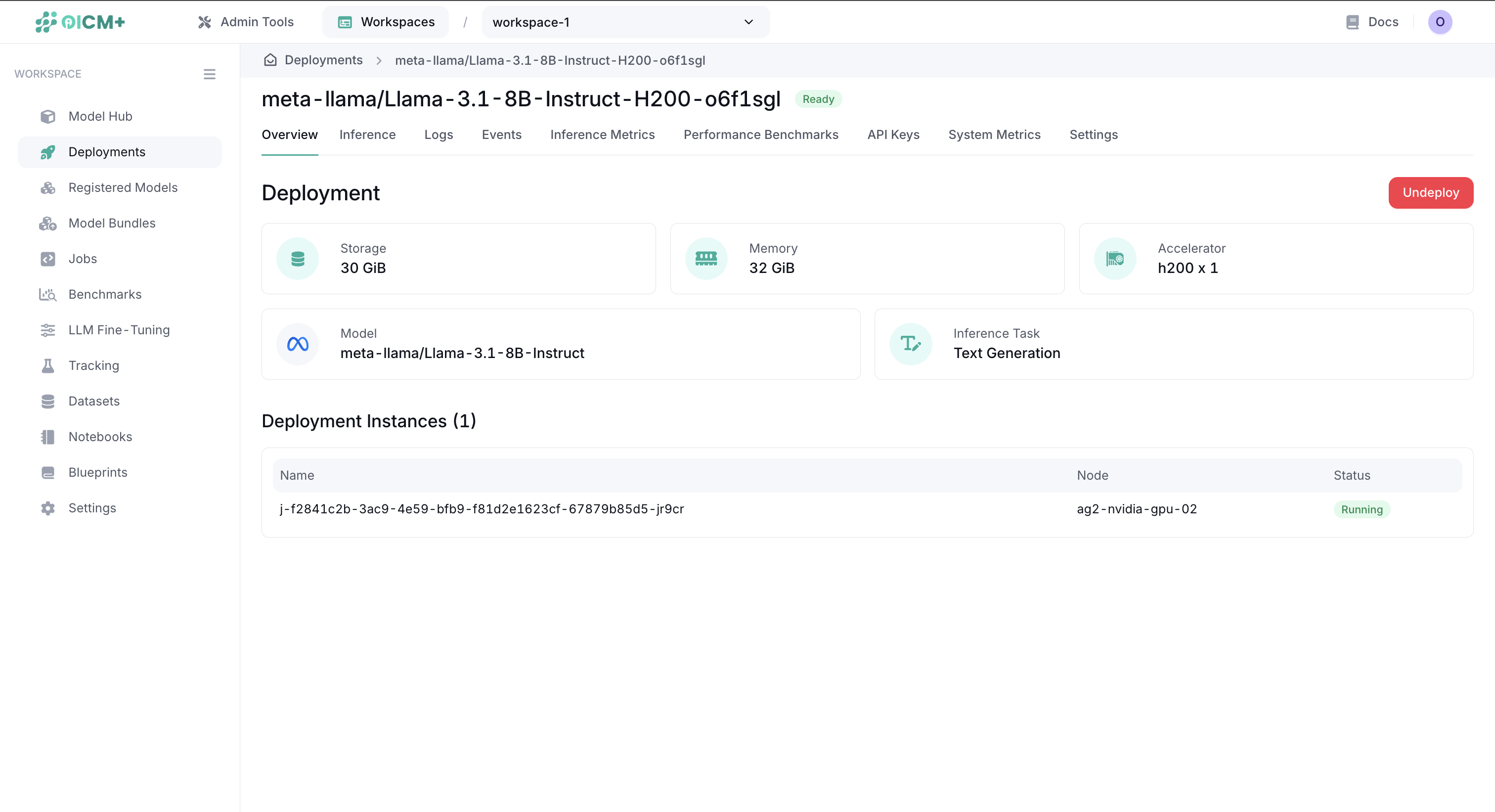Deployment overview