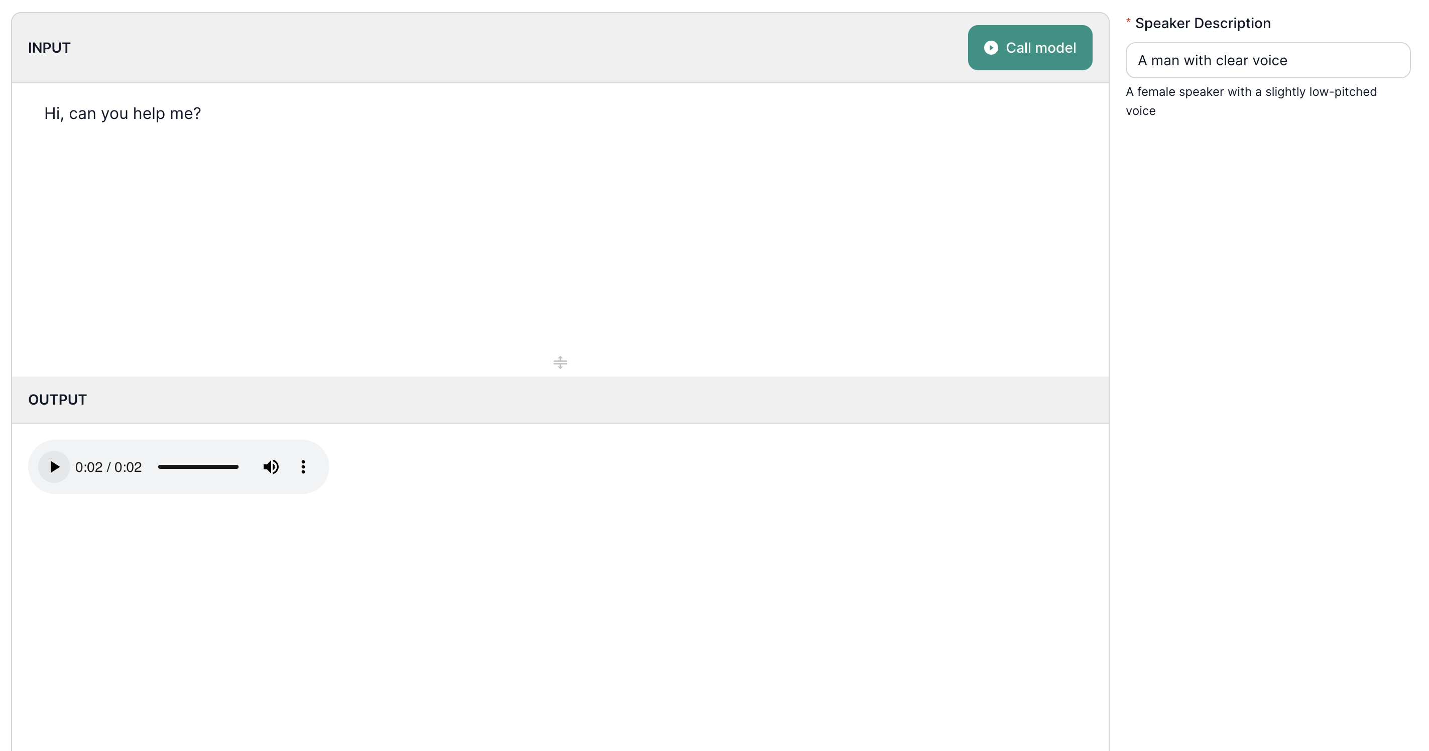 Text to Speech UI