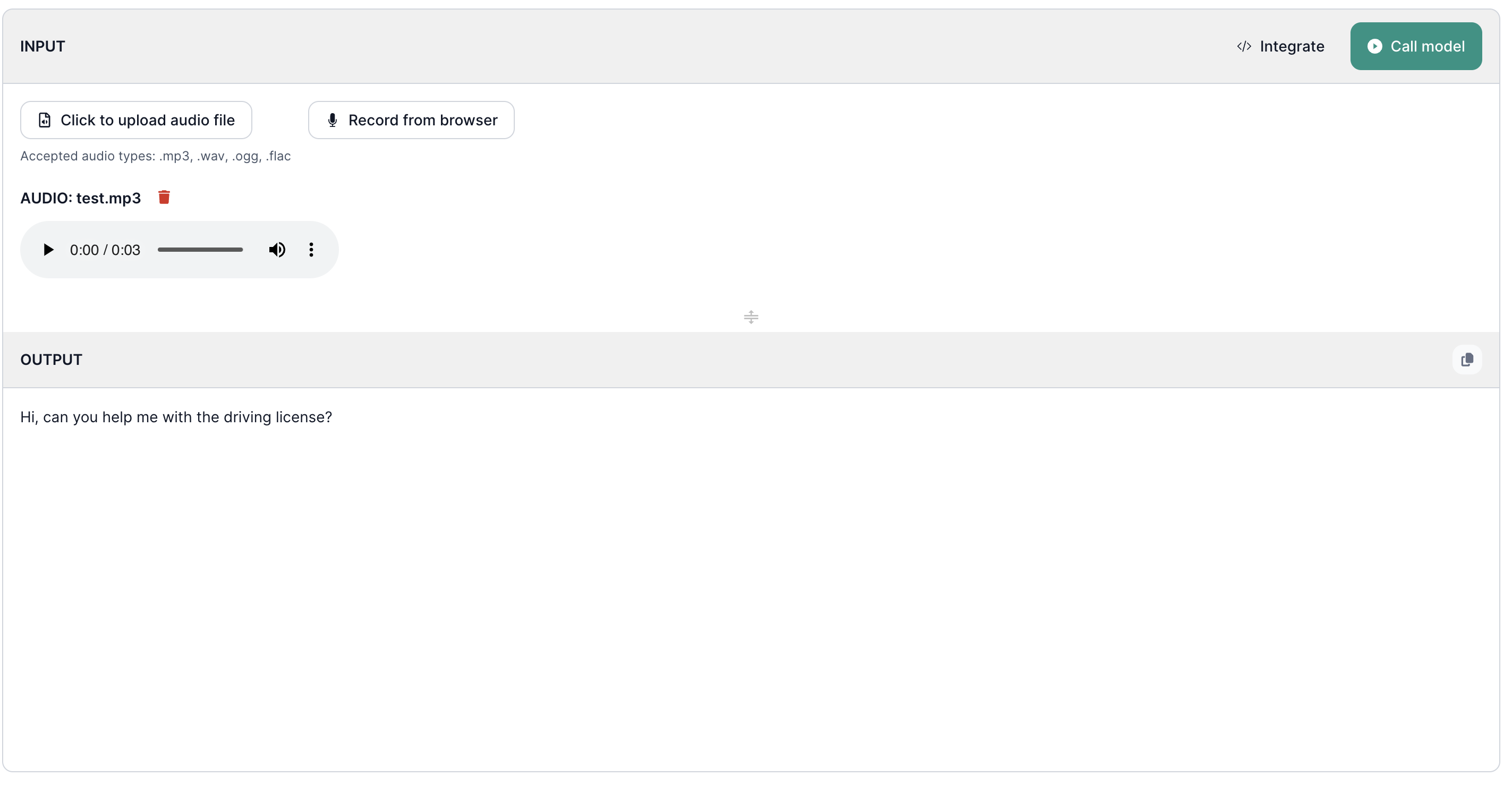Inference UI - Documentation