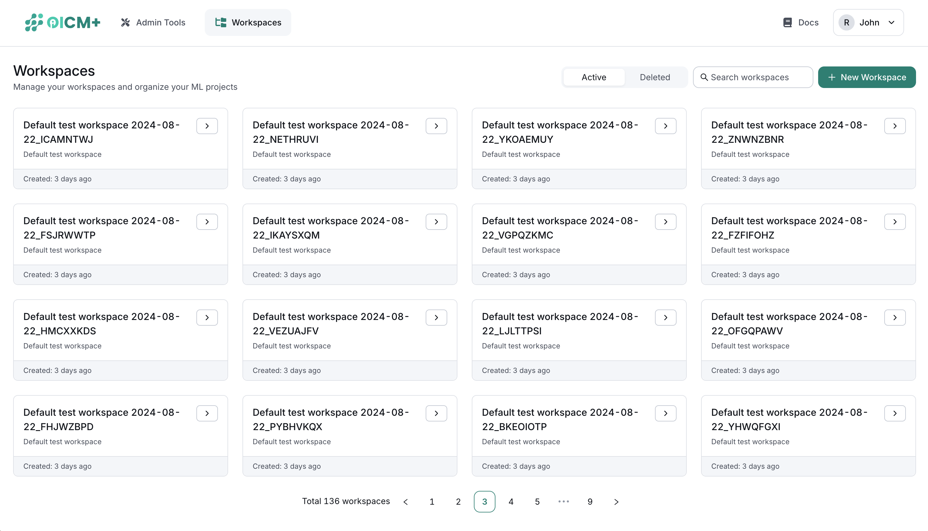 Workspace User Interface - Documentation