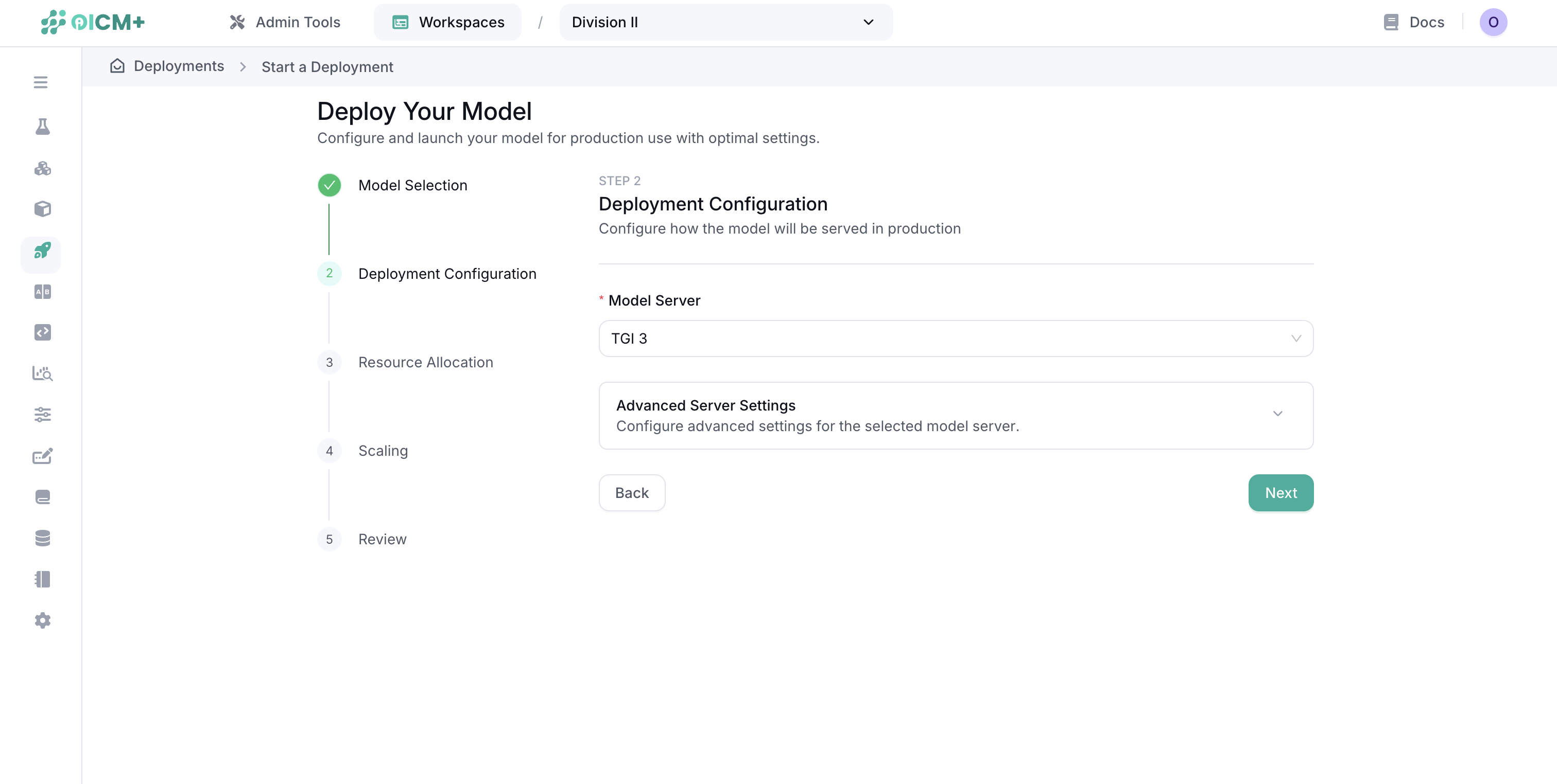 Deployment Configuration
