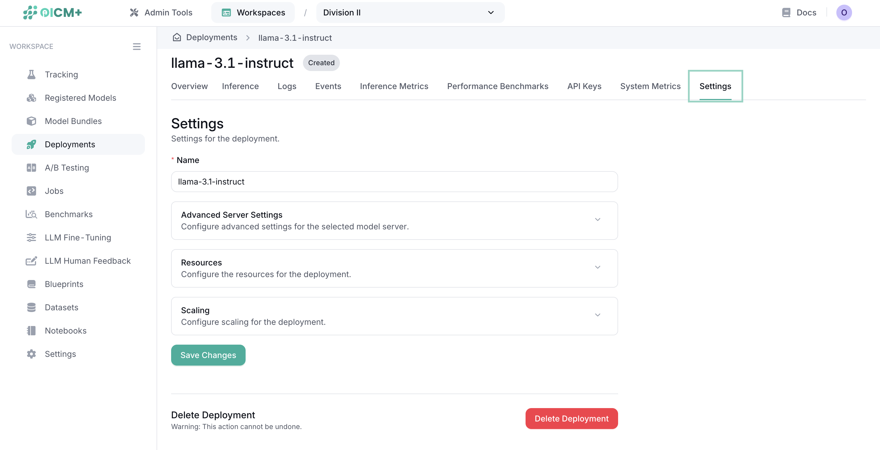 Deployment Management