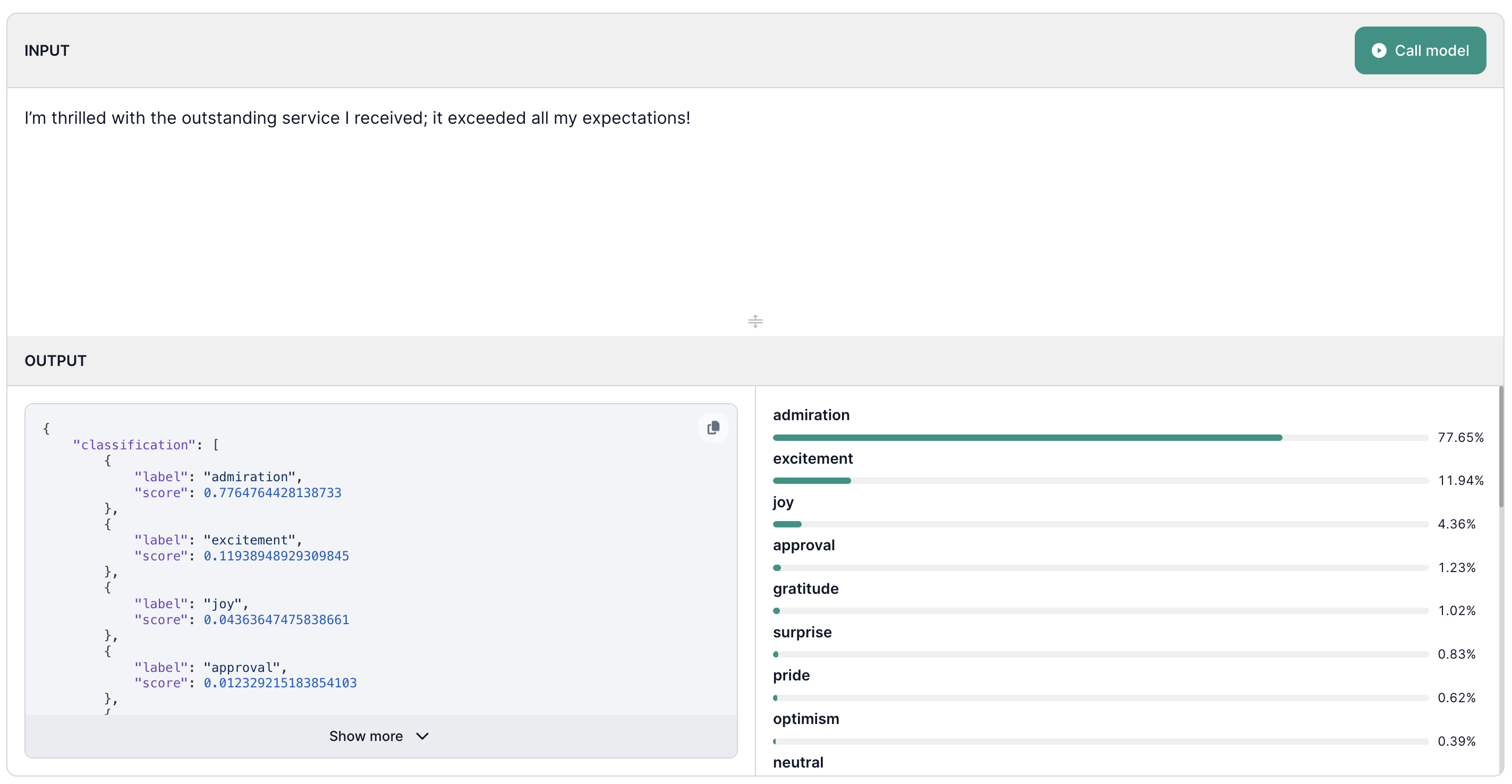 Sequence Classification UI